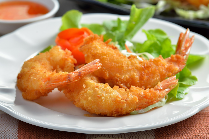 tôm tẩm bột chiên giòn