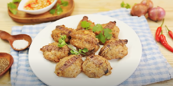 chả bề tôm mực